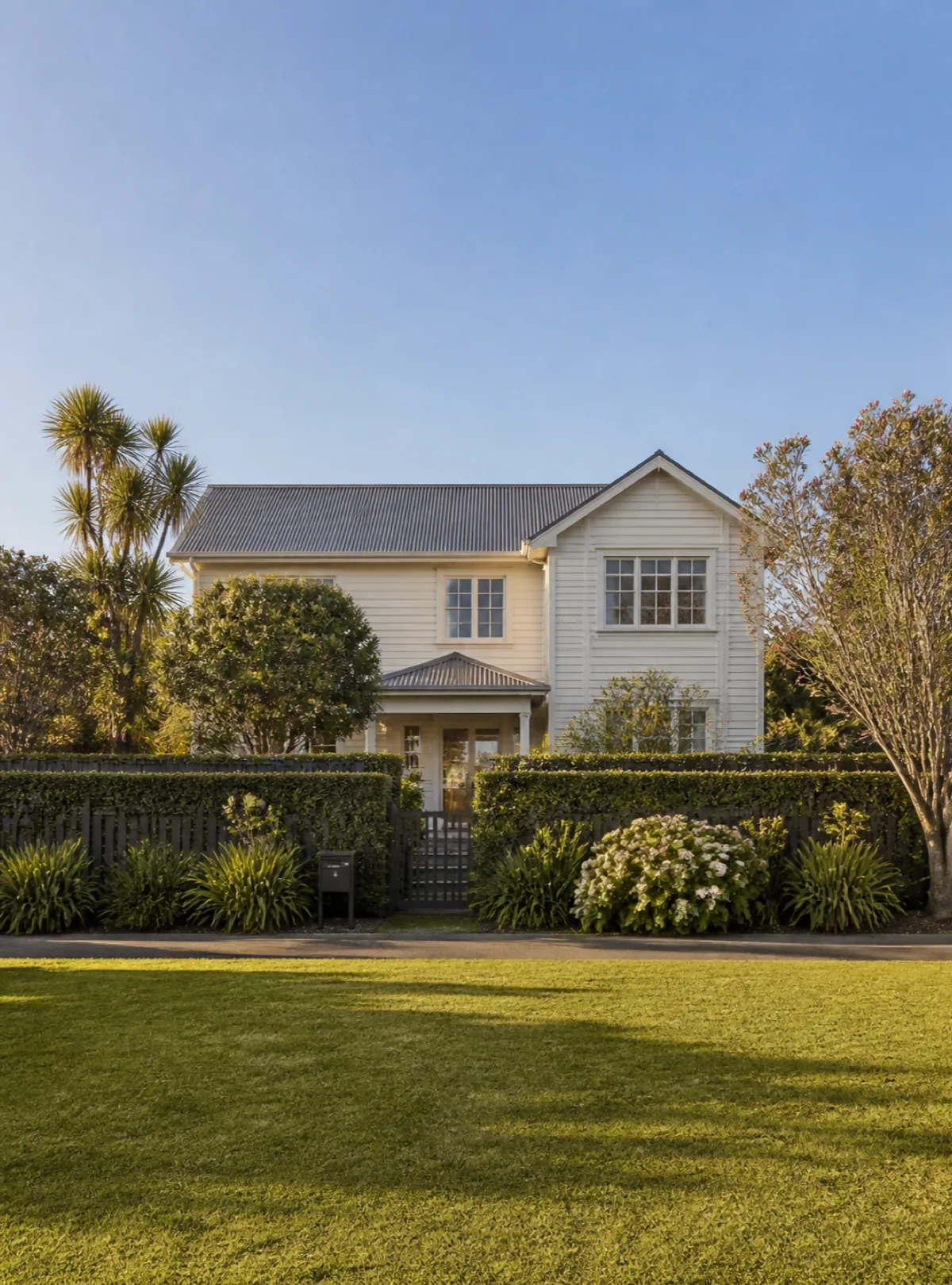 A cream clad house of the kind built in the first Stonefields stage